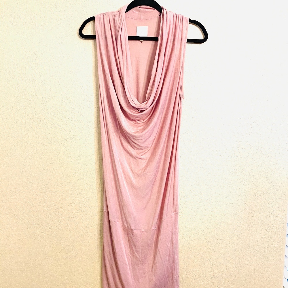 LOA - COWL NECK DRESS MAUVE SZ MED